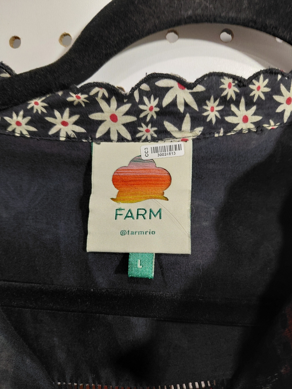 FARM Rio Black Multi Floral Patchwork Blouse - Picture 4 of 6